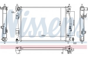Nissens Ψυγείο, Ψύξη Κινητήρα - 675073
