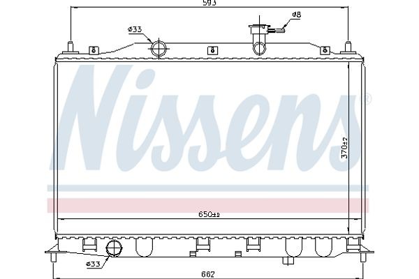 Nissens Ψυγείο, Ψύξη Κινητήρα - 67509
