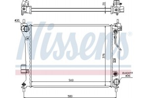 Nissens Ψυγείο, Ψύξη Κινητήρα - 67548