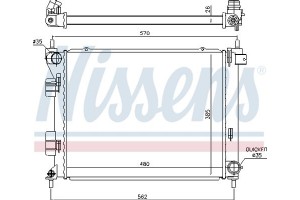 Nissens Ψυγείο, Ψύξη Κινητήρα - 67616