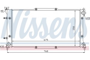 Nissens Ψυγείο, Ψύξη Κινητήρα - 67703