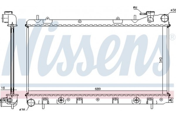 Nissens Ψυγείο, Ψύξη Κινητήρα - 67705A