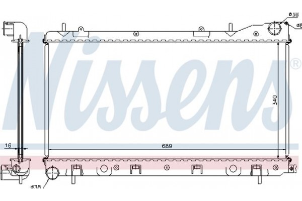 Nissens Ψυγείο, Ψύξη Κινητήρα - 67706A