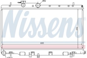 Nissens Ψυγείο, Ψύξη Κινητήρα - 67708