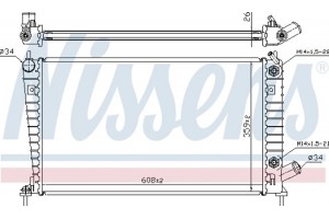 Nissens Ψυγείο, Ψύξη Κινητήρα - 68001A