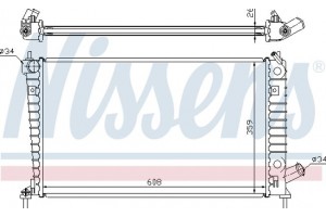 Nissens Ψυγείο, Ψύξη Κινητήρα - 68004A