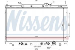 Nissens Ψυγείο, Ψύξη Κινητήρα - 68106