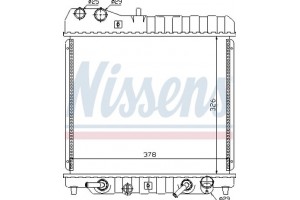 Nissens Ψυγείο, Ψύξη Κινητήρα - 68111