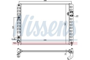 Nissens Ψυγείο, Ψύξη Κινητήρα - 681208