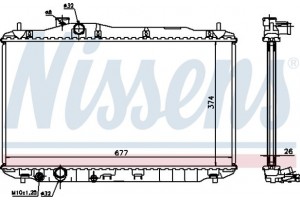 Nissens Ψυγείο, Ψύξη Κινητήρα - 68134A