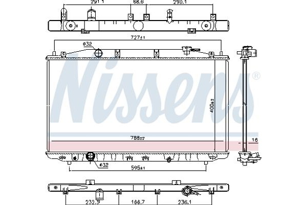 Nissens Ψυγείο, Ψύξη Κινητήρα - 681373