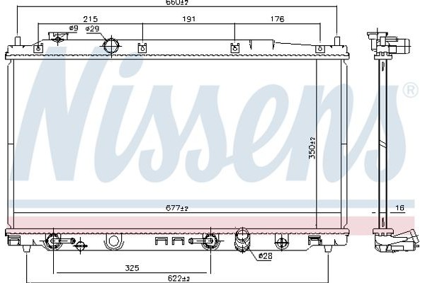 Nissens Ψυγείο, Ψύξη Κινητήρα - 681374