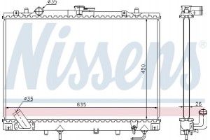 Nissens Ψυγείο, Ψύξη Κινητήρα - 68154