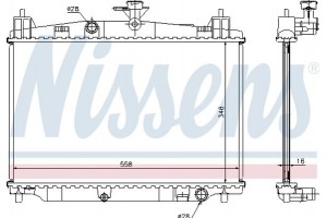 Nissens Ψυγείο, Ψύξη Κινητήρα - 68504