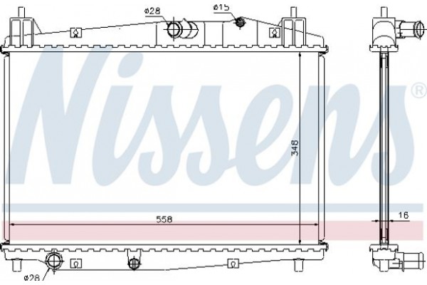 Nissens Ψυγείο, Ψύξη Κινητήρα - 68506