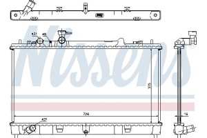 Nissens Ψυγείο, Ψύξη Κινητήρα - 68507