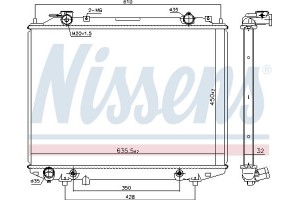 Nissens Ψυγείο, Ψύξη Κινητήρα - 68535