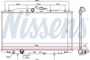 Nissens Ψυγείο, Ψύξη Κινητήρα - 68604