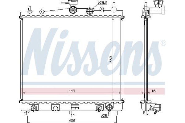 Nissens Ψυγείο, Ψύξη Κινητήρα - 68700A