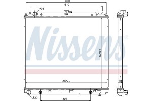 Nissens Ψυγείο, Ψύξη Κινητήρα - 68717