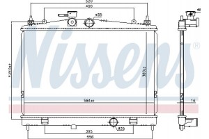 Nissens Ψυγείο, Ψύξη Κινητήρα - 68735