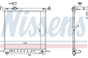 Nissens Ψυγείο, Ψύξη Κινητήρα - 68770