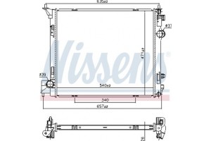 Nissens Ψυγείο, Ψύξη Κινητήρα - 68786