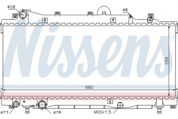 Nissens Ψυγείο, Ψύξη Κινητήρα - 68805