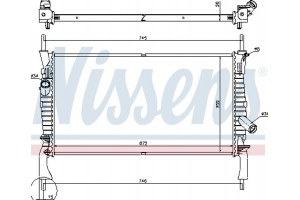 Nissens Ψυγείο, Ψύξη Κινητήρα - 69225