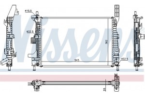 Nissens Ψυγείο, Ψύξη Κινητήρα - 69238