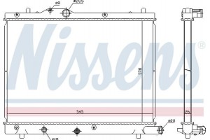 Nissens Ψυγείο, Ψύξη Κινητήρα - 69404