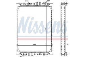 Nissens Ψυγείο, Ψύξη Κινητήρα - 69601A
