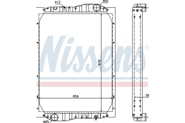 Nissens Ψυγείο, Ψύξη Κινητήρα - 69601A