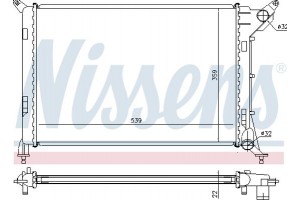 Nissens Ψυγείο, Ψύξη Κινητήρα - 69702A