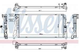Nissens Ψυγείο, Ψύξη Κινητήρα - 69708
