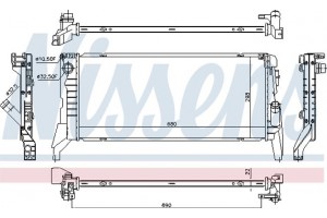 Nissens Ψυγείο, Ψύξη Κινητήρα - 69711