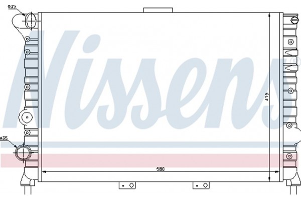 Nissens Ψυγείο, Ψύξη Κινητήρα - 60038