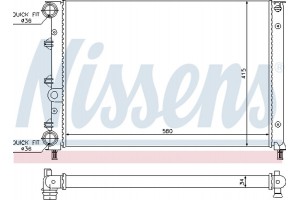 Nissens Ψυγείο, Ψύξη Κινητήρα - 60052