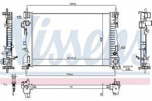 Nissens Ψυγείο, Ψύξη Κινητήρα - 60062