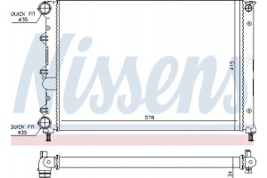 Nissens Ψυγείο, Ψύξη Κινητήρα - 60071