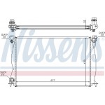 Nissens Ψυγείο, Ψύξη Κινητήρα - 60231A