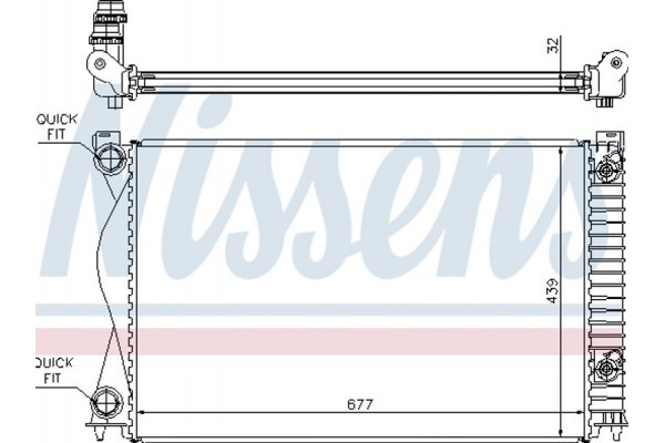 Nissens Ψυγείο, Ψύξη Κινητήρα - 60237A