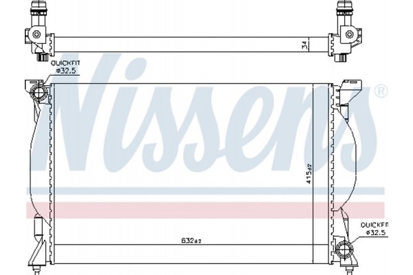 Nissens Ψυγείο, Ψύξη Κινητήρα - 60301A
