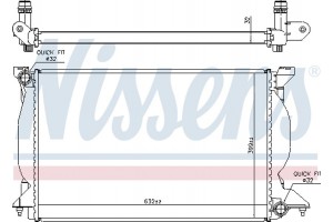 Nissens Ψυγείο, Ψύξη Κινητήρα - 60302A