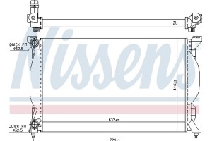 Nissens Ψυγείο, Ψύξη Κινητήρα - 60304A