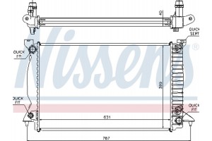 Nissens Ψυγείο, Ψύξη Κινητήρα - 60314A