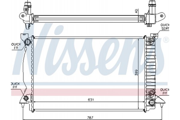 Nissens Ψυγείο, Ψύξη Κινητήρα - 60314A