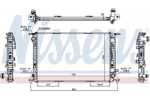 Nissens Ψυγείο, Ψύξη Κινητήρα - 60317
