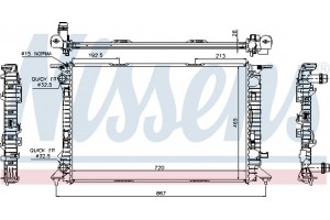 Nissens Ψυγείο, Ψύξη Κινητήρα - 60323