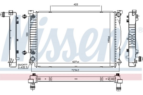 Nissens Ψυγείο, Ψύξη Κινητήρα - 60329